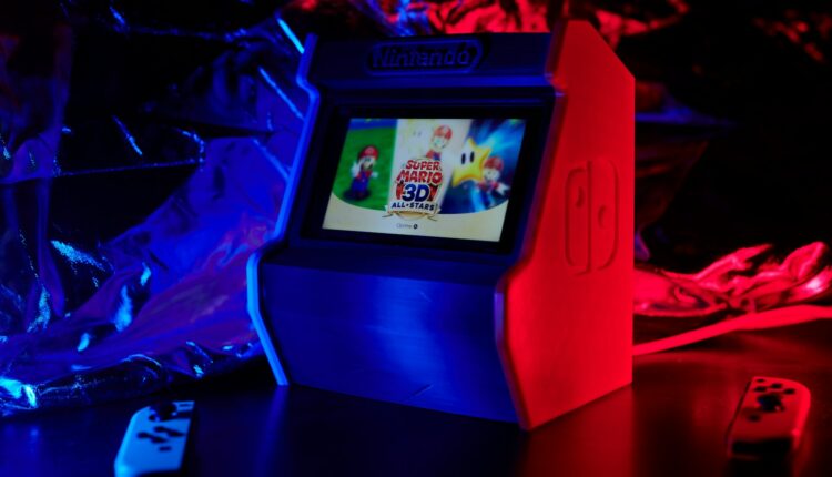 a video game sitting on top of a table